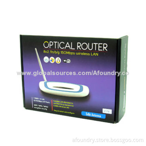 2.4GHz 150Mbps High-power Wireless Optical Router, Multiple SSID Up to 4